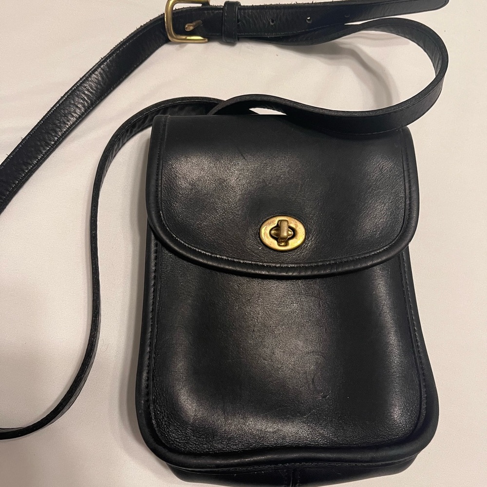 Reduced! 1995 Coach Sidepack smooth leather bag
